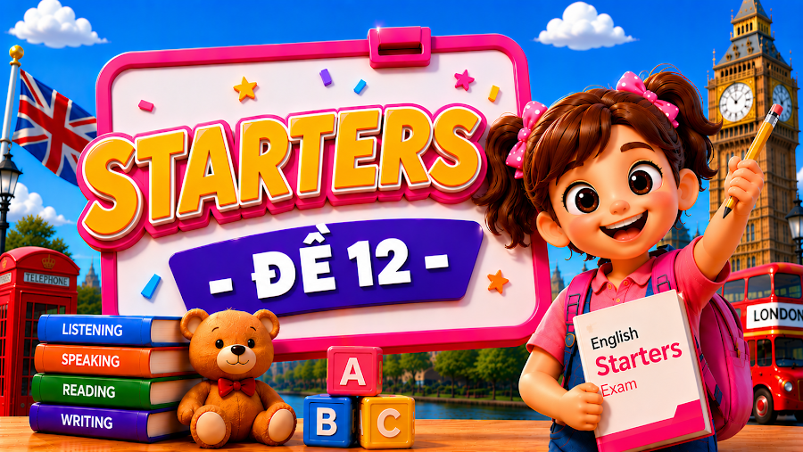 Đề thi STARTERS - ĐỀ 12