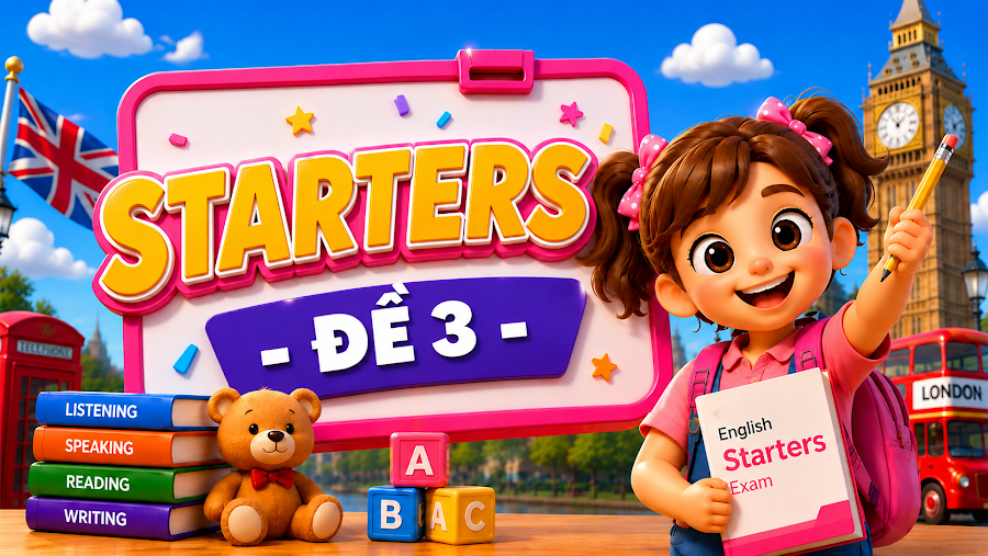 Đề thi STARTERS - ĐỀ 3