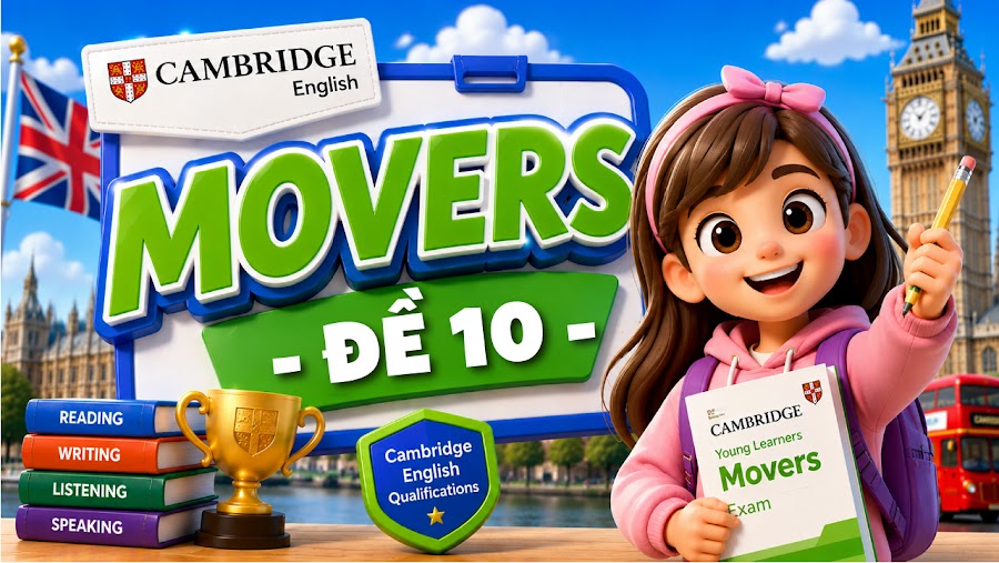 Đề thi MOVERS - ĐỀ 10