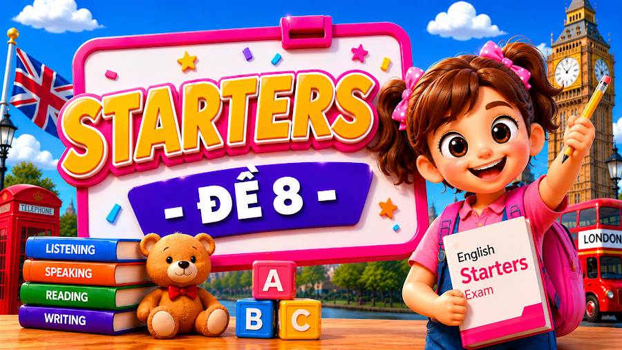 Đề thi STARTERS - ĐỀ 8