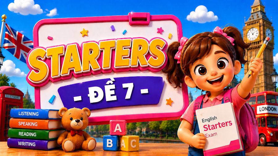 Đề thi STARTERS - ĐỀ 7