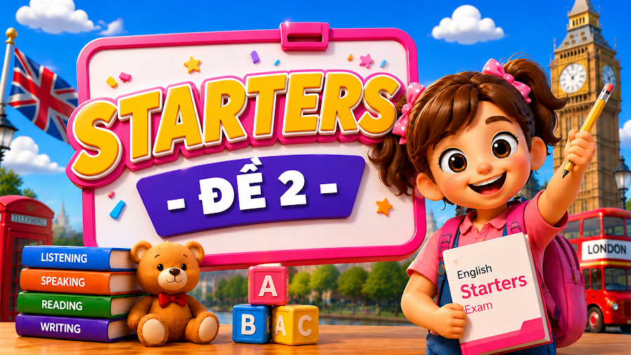 Đề thi STARTERS - ĐỀ 2