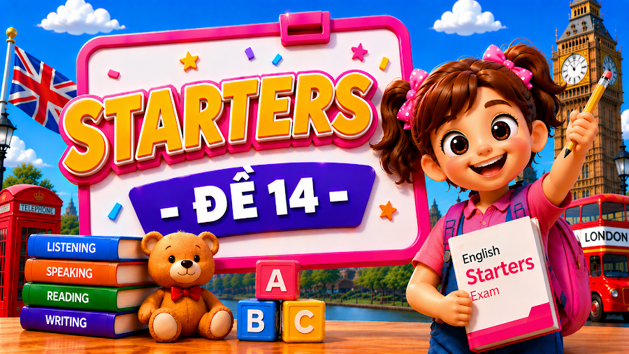 Đề thi STARTERS - ĐỀ 14