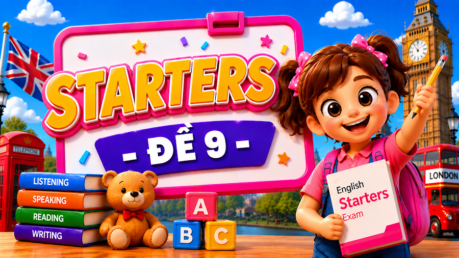 Đề thi STARTERS - ĐỀ 9